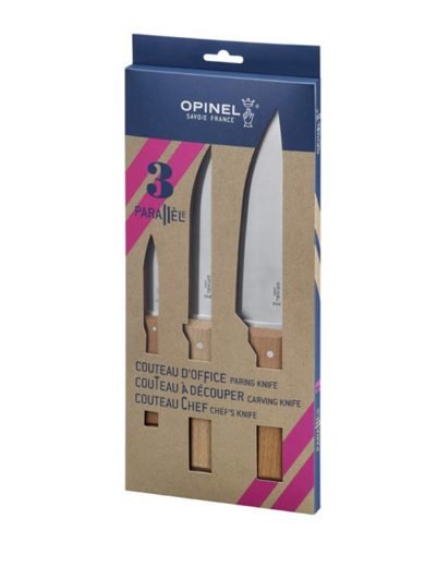 Opinel Parallele Trio Set Of Kitchen Knives
