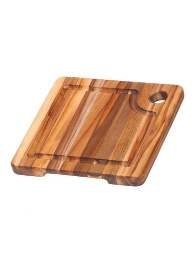 TeakHaus Square Marine Cutting Board With Juice Canal 20,3x20,3x1,9 cm