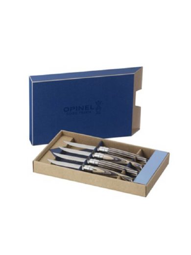Opinel Traditional Set Of 4 Handmade Knives With Birch Handle 10 cm