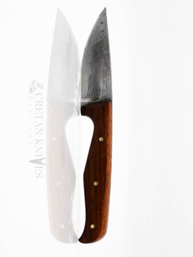Damascus Cretan knife with 280 layers blade, 8 cm