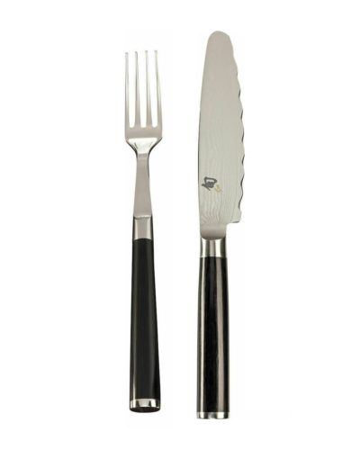 Kai Shun Classic Cutlery set Black Stainless Steel 2pcs